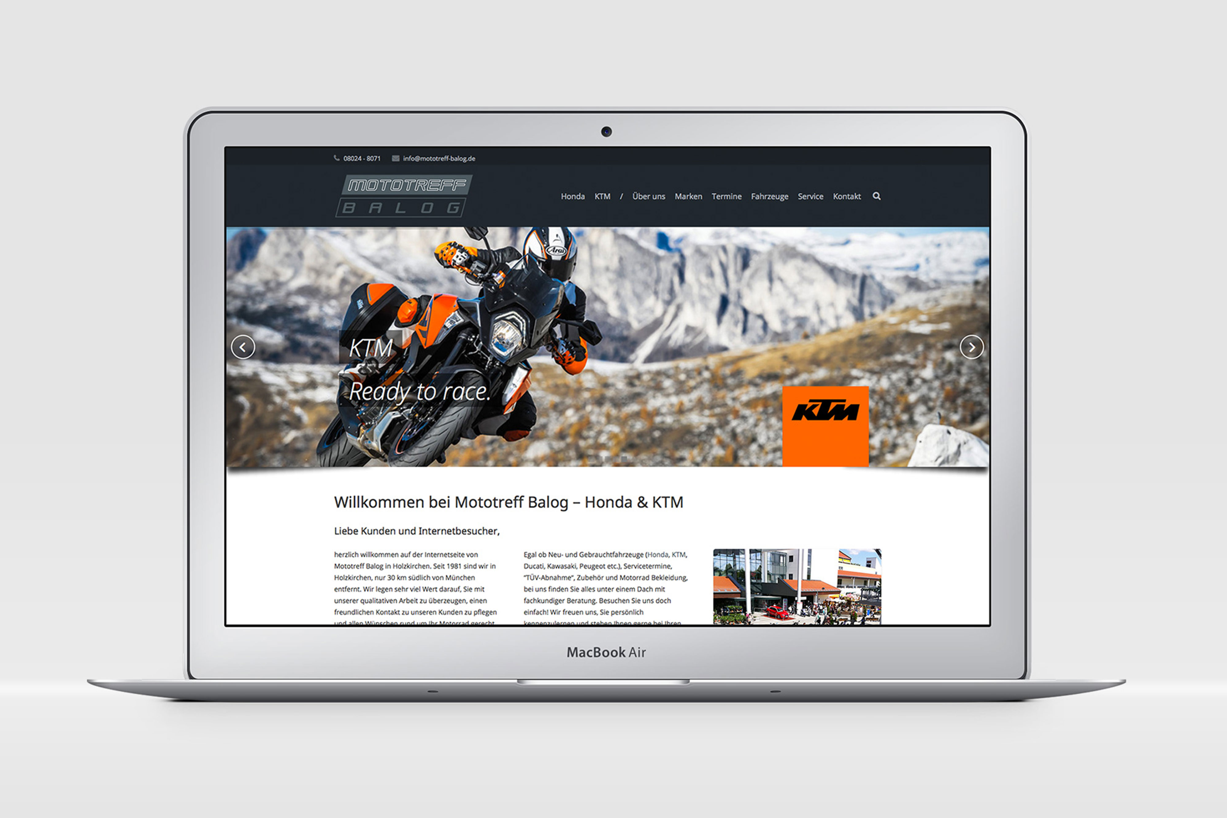 Webdesign Mototreff Balog